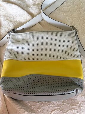 COACH Like New Perforated Leather Bag